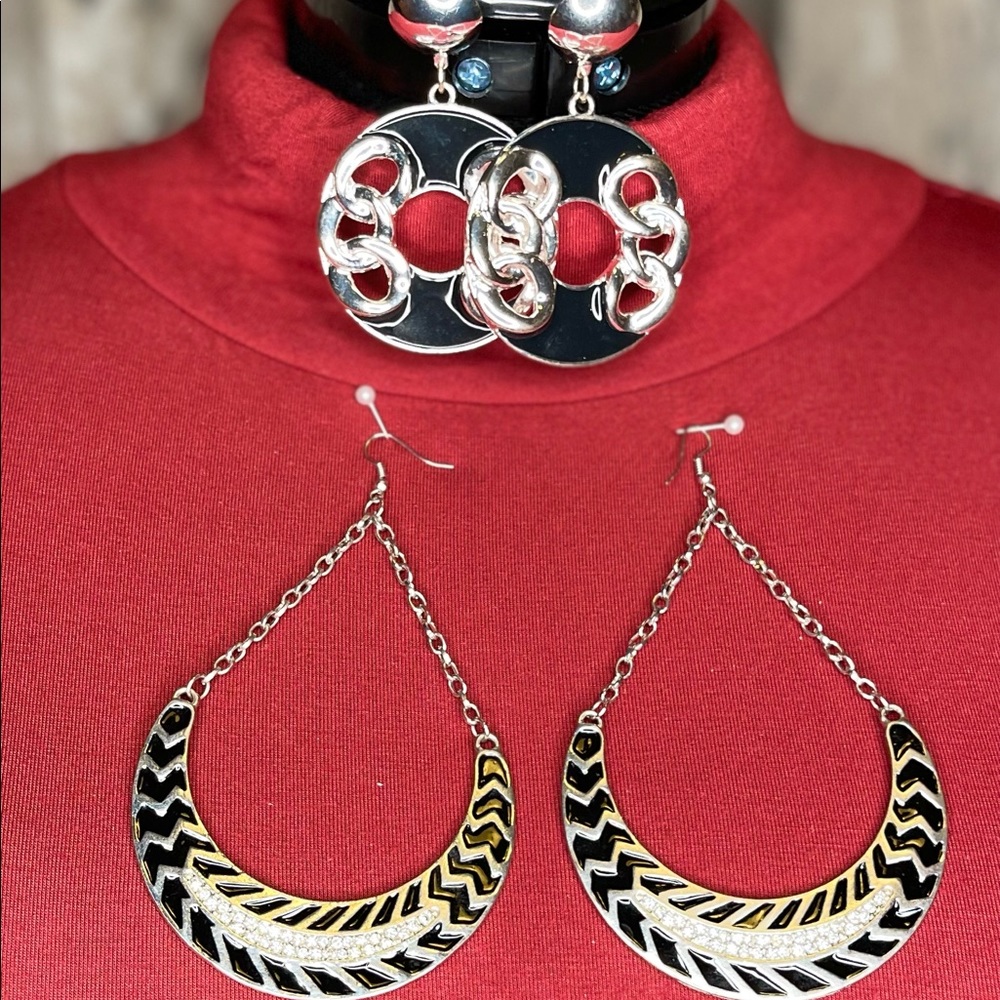 Pre-Treasured: 2 Pair of Women’s Vintage Statement Earrings